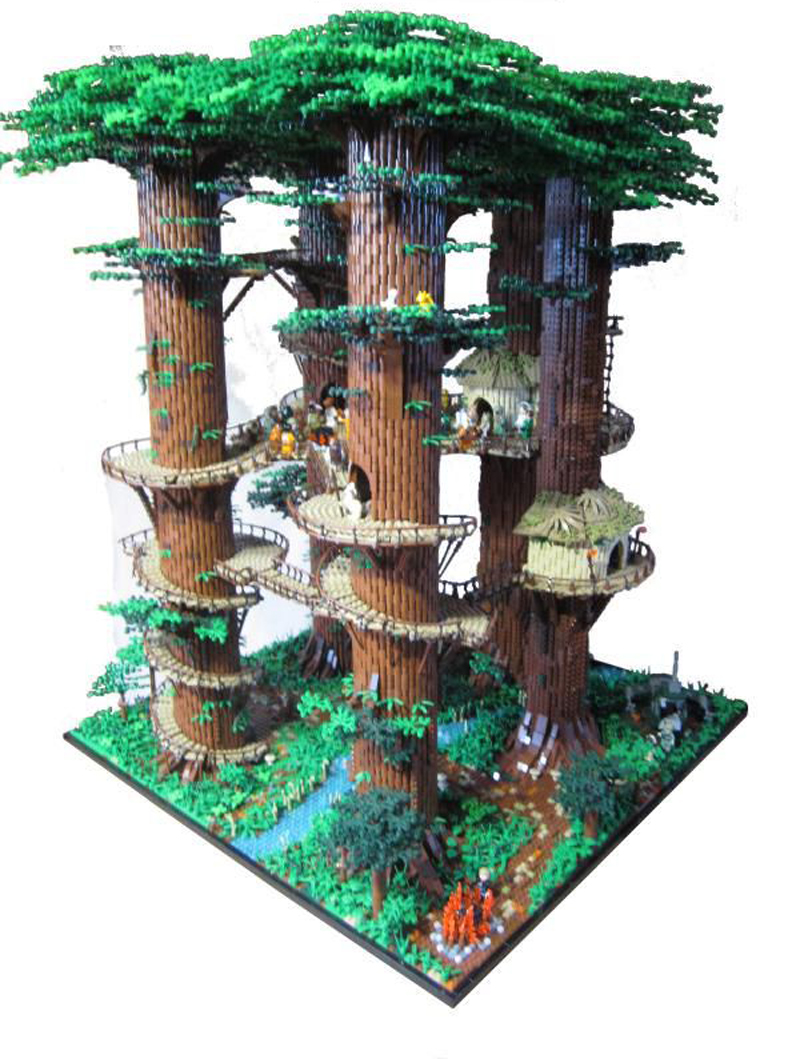 Illustration for article titled Fan Builds Huge 3-Foot Tall Star Wars Ewok Village